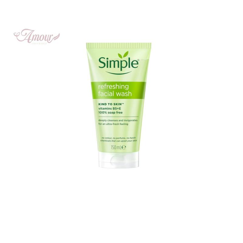 ژل شستشو صورت سیمپل Simple مدل Refreshing Face Wash /حجم150میل