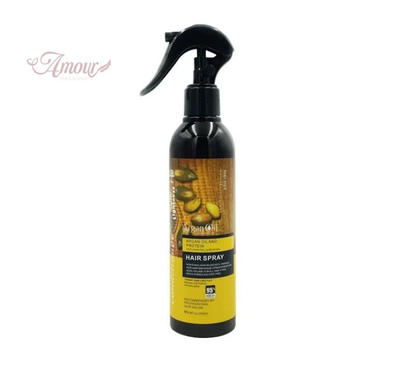 اسپری دوفاز مو لایتنس Lightness حاوی روغن آرگان و پروتئین، احیاکننده و محافظ حرارتی مو /حجم 250 میل