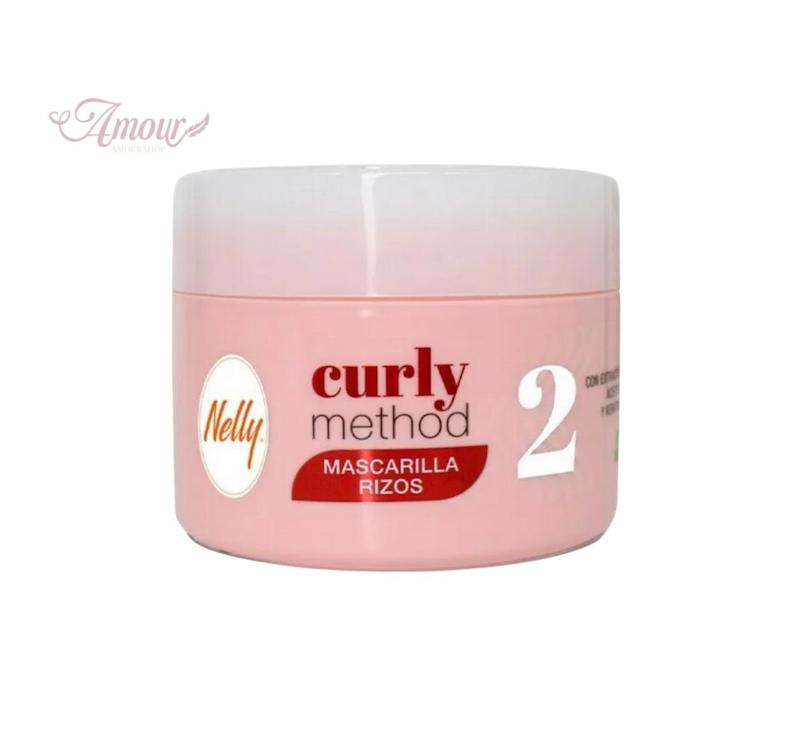 ماسک موی فر نلی Nelly مدل Curly Method2 آبرسان و احیای موهای فر/حجم 300 میل