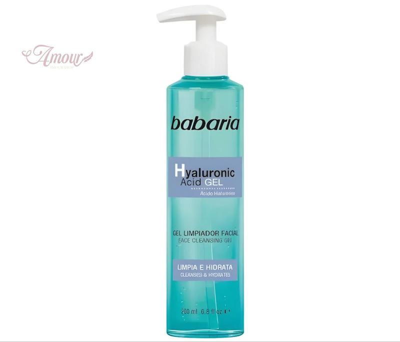 ژل شستشوی صورت باباریا مدل Hyaluronic Acid Gelحاوی هیالورونیک اسید،پاکسازی و آبرسانی روزانه/حجم 200 میلی‌لیتر