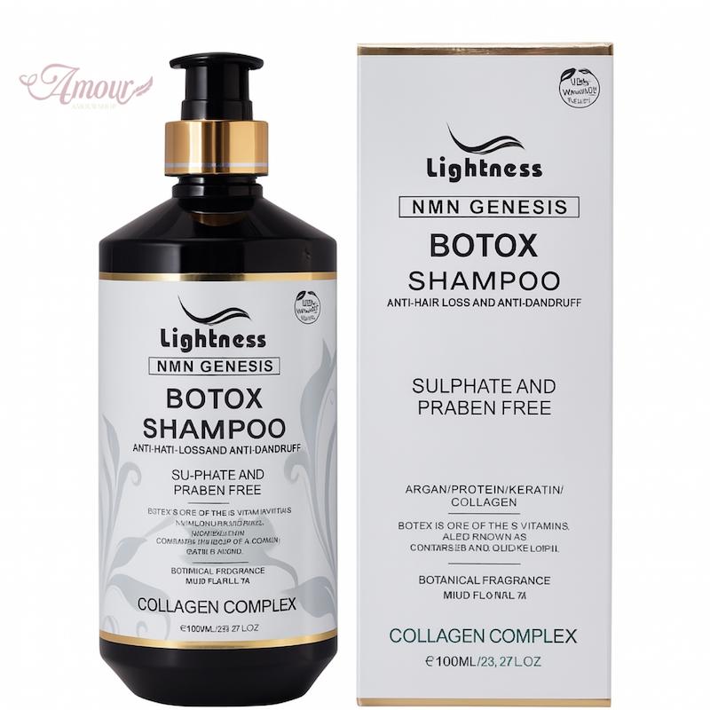 شامپو ضد شوره و ضد ریزش بوتاکس لایتنس Lightness /حجم 800 میل