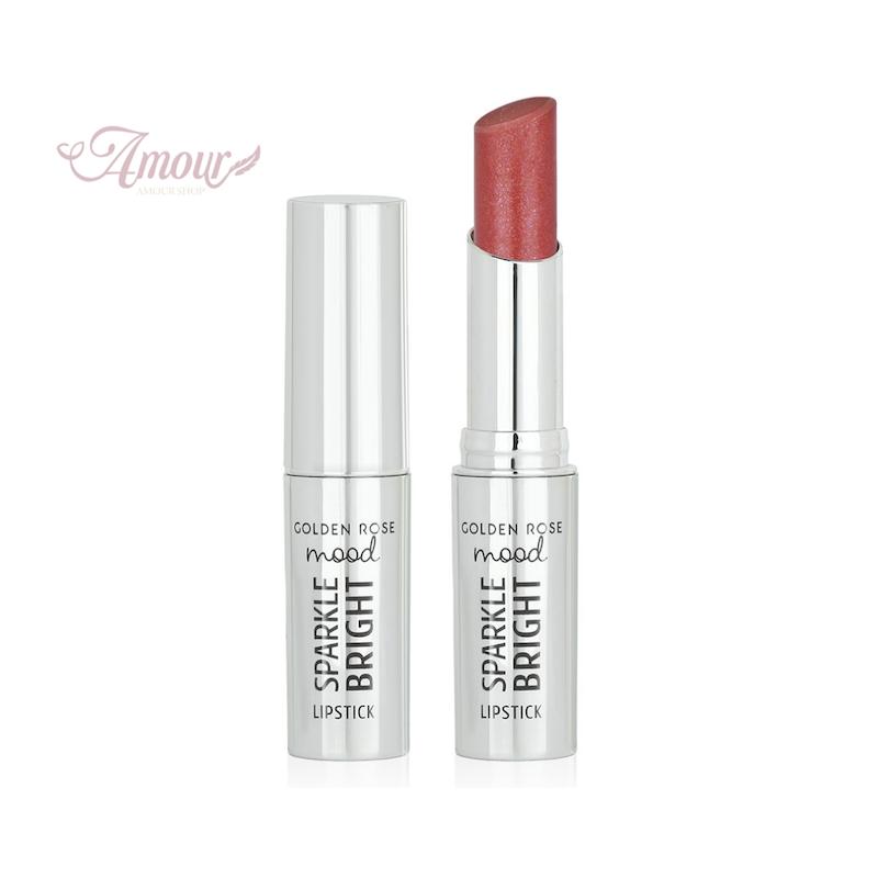 رژ لب براق گلدن رز سری Mood Lip Combo مدل Sparkle Bright