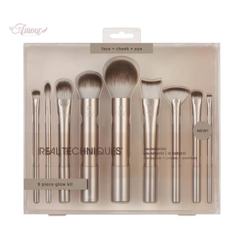 ست براش 9 تیکه ریل تکنیک مدل Au Naturale