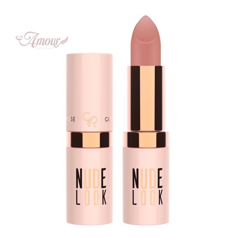 رژلب جامد گلدن رز مدل Nude Look