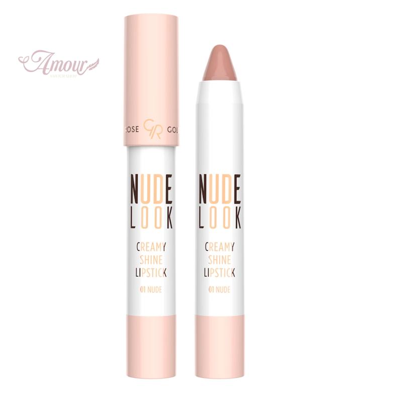 رژلب مدادی  گلدن رز مدل Nude Look