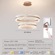لوستر دوطبقه smd2001/2/40-60