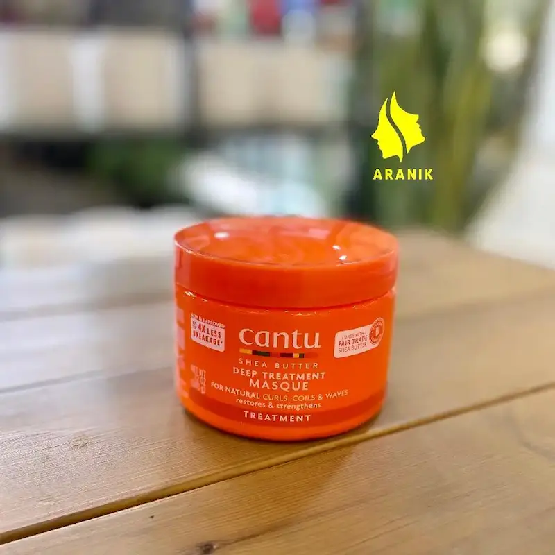 ماسک مو داخل حمام درمانی عمیق کنتو شی باتر Cantu Deep Treatment Cantu Shea Butter Deep Treatment Masque