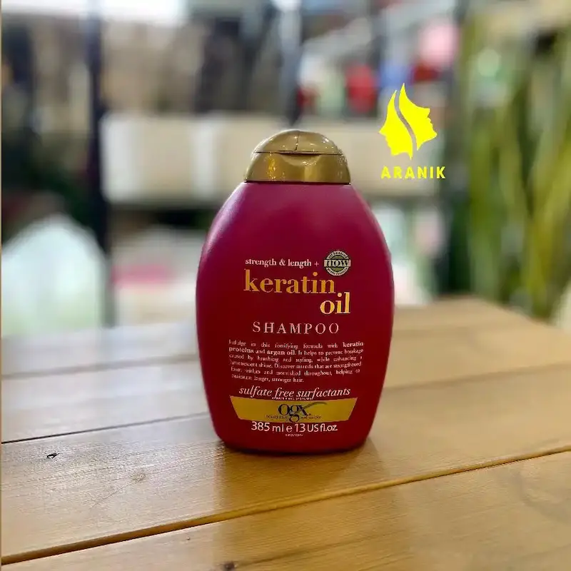 شامپو کراتین اویل اوجی ایکس (تقویتی و ضد موخوره قوی)