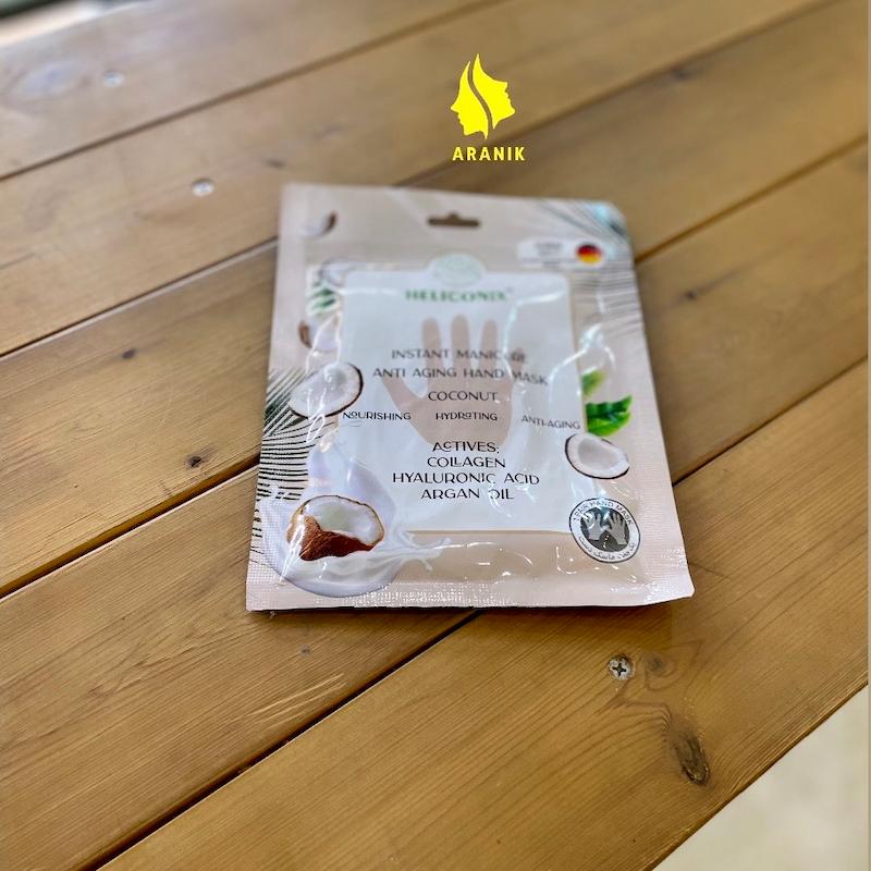 ماسک سلولزی آبرسان دست ضدچروک 🥥Manicure Anti-aging Hand mask