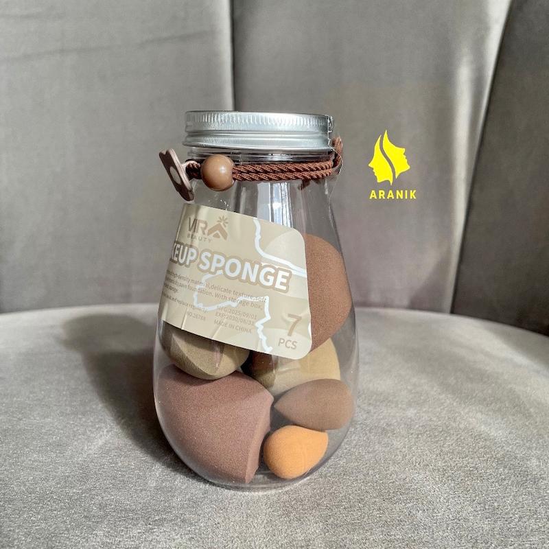 اسفنج آرایشی VIP Beauty مدل Makeup Sponge (بسته ۷ عددی)