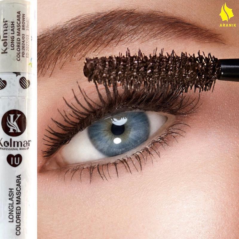 ریمل حجم دهنده مژه رنگی کولمار (قهوه ایی) حجم 15 میل LONGLASH COLORED MASCARA