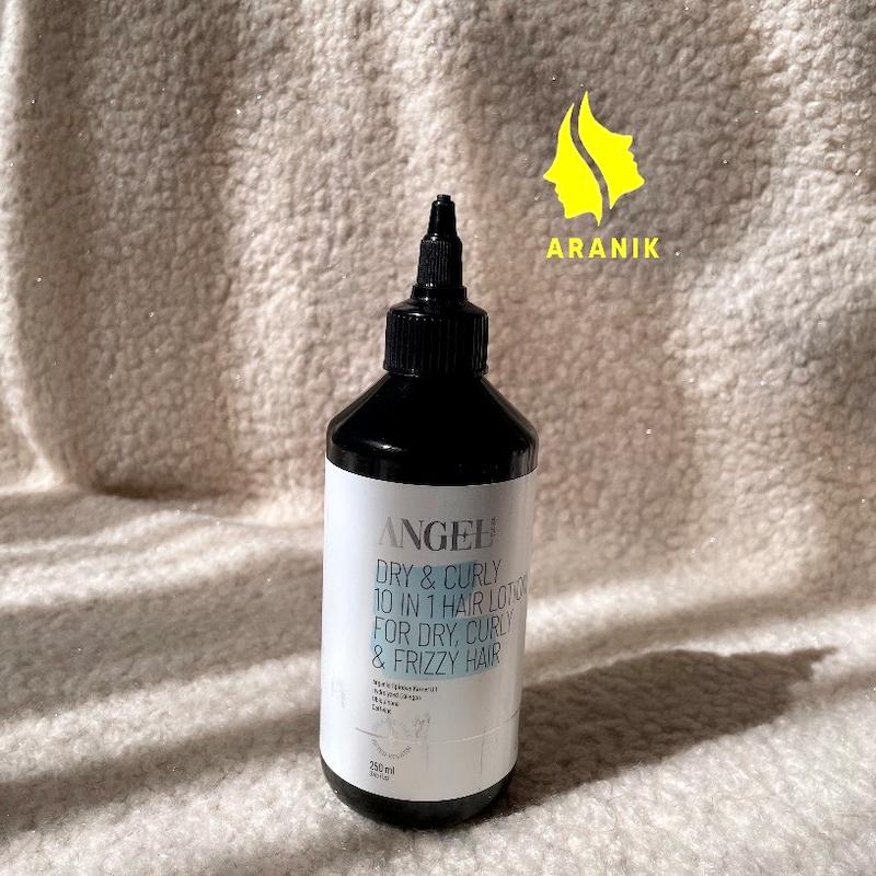 لوسیون ده کاره موی خشک و فر و مجعد انجل Angel Dry and curly 10 in 1 hair lotion