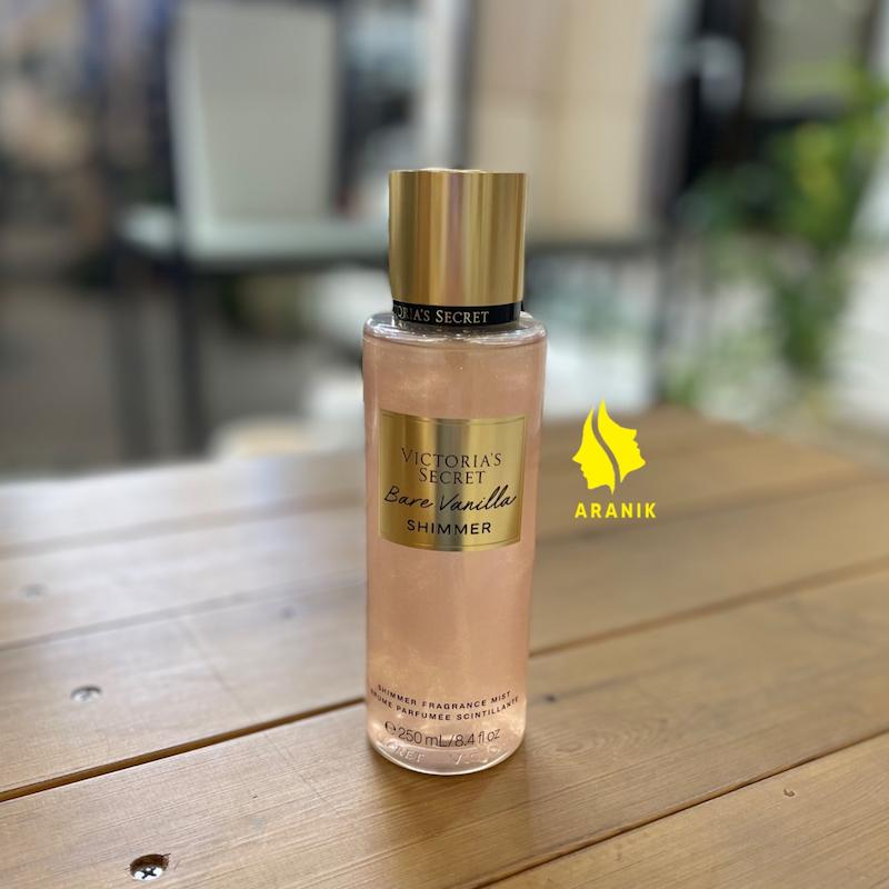 بادی اسپلش بیر وانیلا اکلیلی ویکتوریا سکرت اورجینال Victoria's Secret Body Splash Bare Vanilla Shimmer 250ml