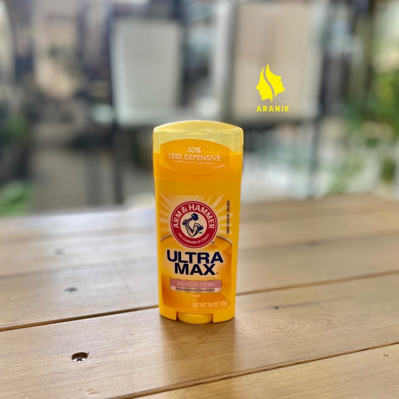 مام صابونی اولترا مکس رایحه Powder Fresh آرم اند هامر Arm & Hammer Ultra Max Powder Fresh 73g