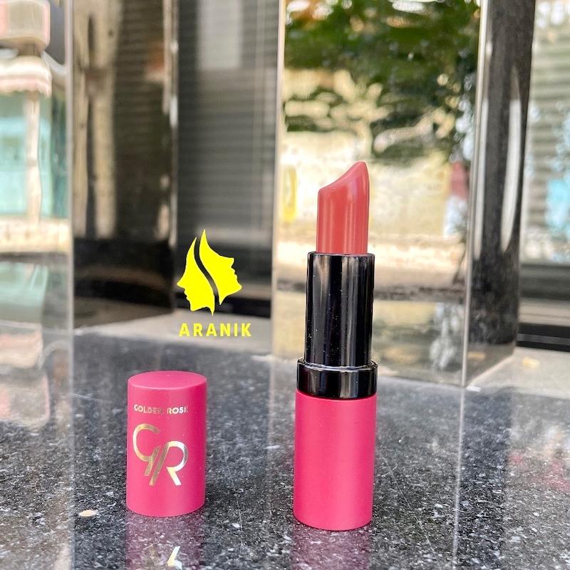 ‎رژلب جامد گلدن رز Velvet Matte شماره 16