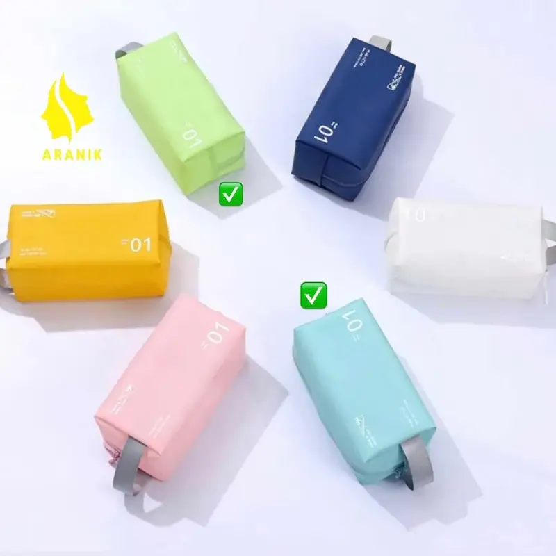 کیف لوازم آرایشی ژله ای طرح مکعب مستطیل