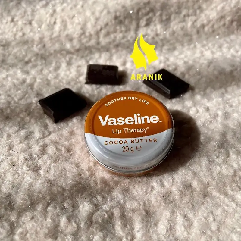 بالم لب کاکائو باتر براق نرم کننده وازلین  COCOA BUTTER Conditioner Radiant lip balm Vaseline