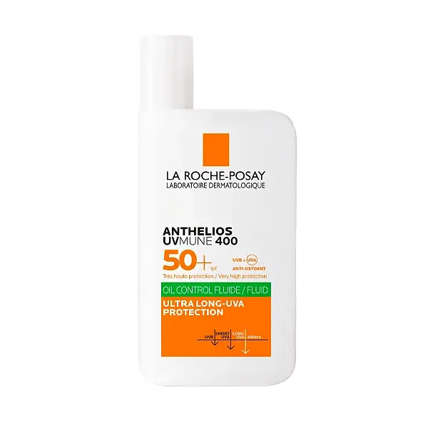 کرم ضد آفتاب بی رنگ کنترل چربی فلویید لاروش پوزای LA ROCHE POSAY ANTHELIOS UVMUNE 400 OIL CONTROL FLUID SPF50