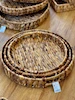 سینی حصیری گرد سه تایی آجار acar