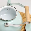 کتری لعابی دسته چوبی طرح انگلیش هوم وارداتی