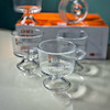 لیوان دسر پایه‌دار شیشه‌ای Deli Glass (بسته ۶ عددی)