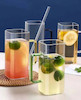 لیوان پیرکس مربع دسته رنگی دلی گلس deli glass