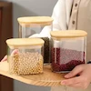 بانکه پیرکس مستطیل درب بامبو وارداتی