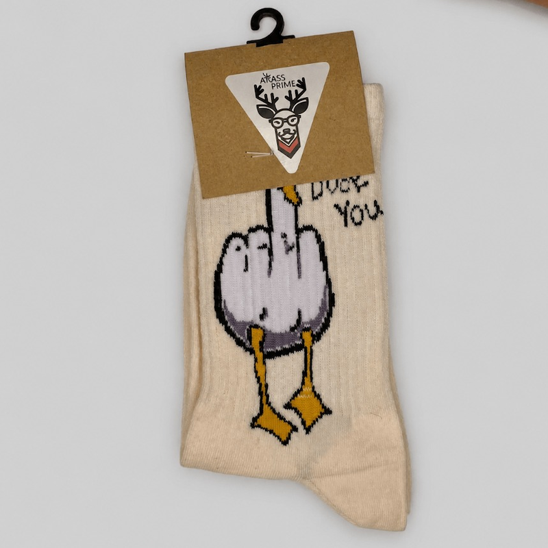 جوراب طرح Duck You | فانتزی، نرم و باکیفیت