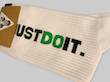 جوراب ساق‌دار فانتزی طرح Just Do It سبز 