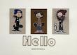 تیشرت باکسی طرح Hello چاپ برجسته  | 100% پنبه