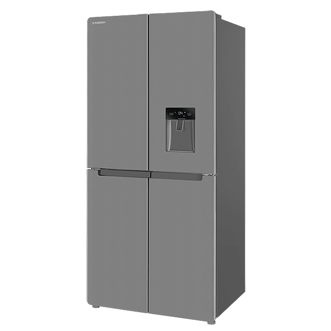یخچال و فریزر چهار درب ایکس ویژن مدل TF540 ASDرنگ استیل 