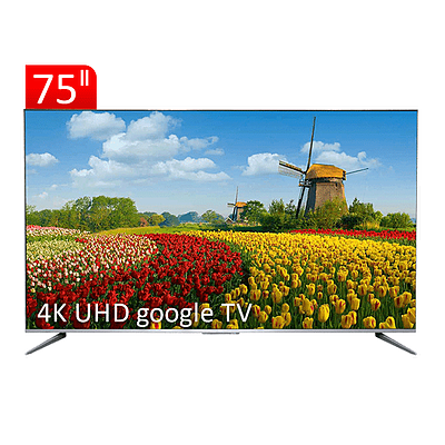 تلویزیون مدل P735 تی سی ال سایز 75 اینچ UHD 4K هوشمند google TV 