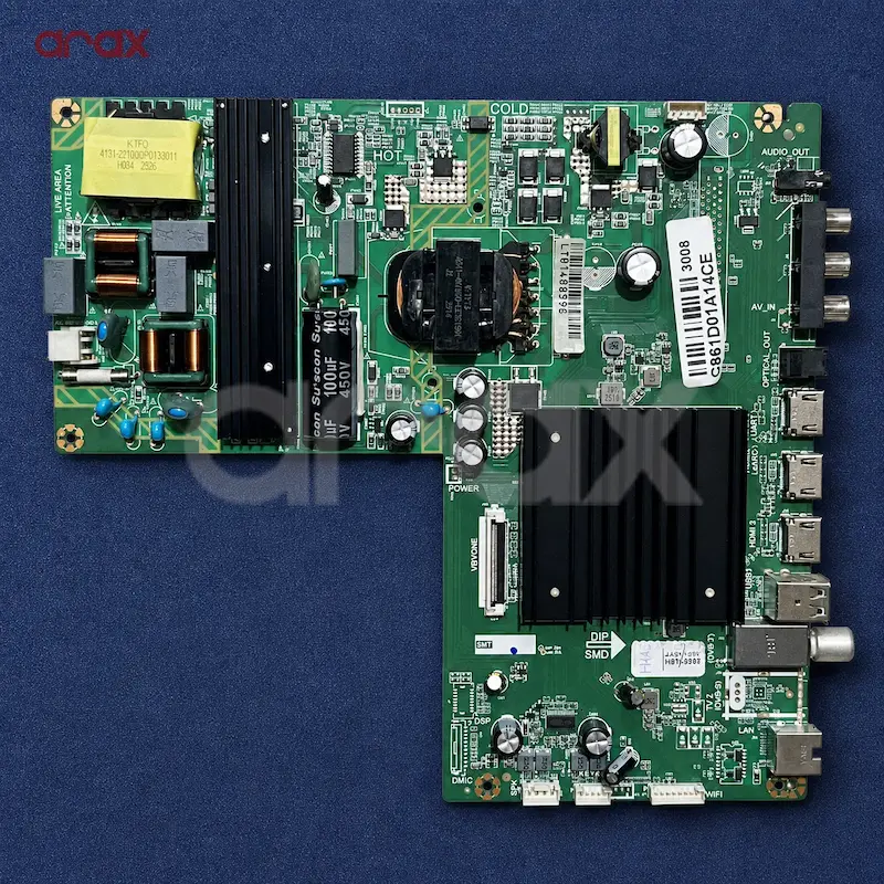  مین برد و برد تغذیه تلویزیون ایکس ویژن 58XCU700