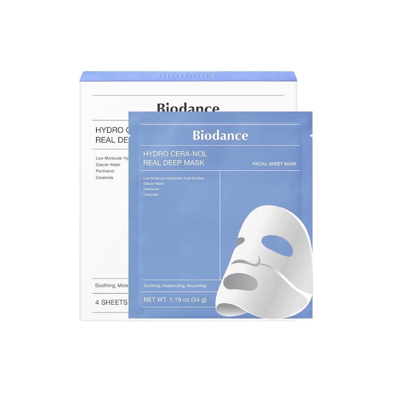 ماسک صورت 4 عددی بایودنس آبی ابرسان (biodance)