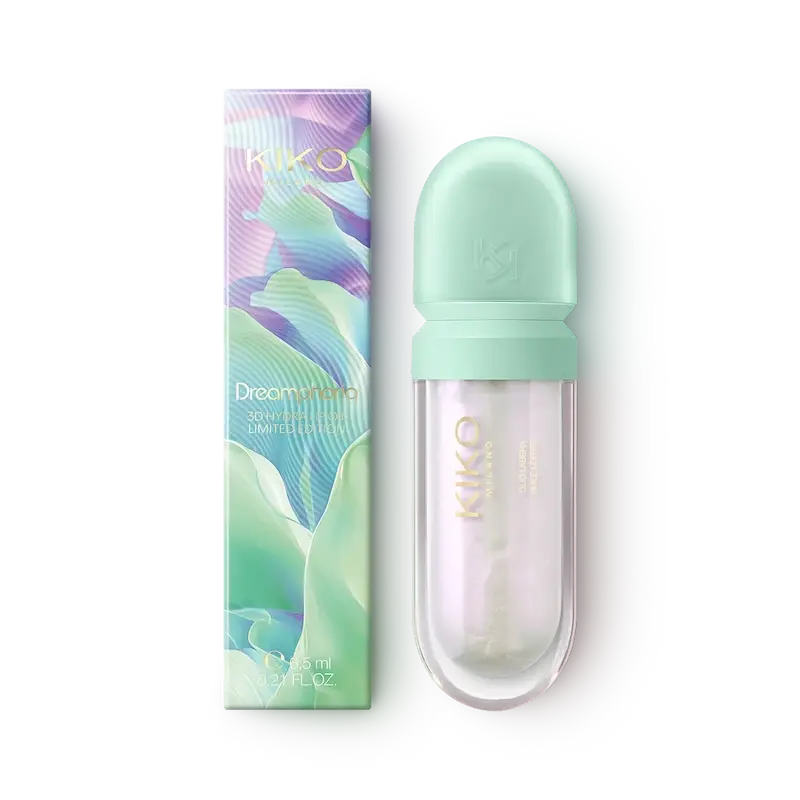 dreamphoria 3d hydra lip oil limited edition 01 (kiko) لیپ گلاس براق درمافوبیا تری دی هیدرا لیپ اویل	