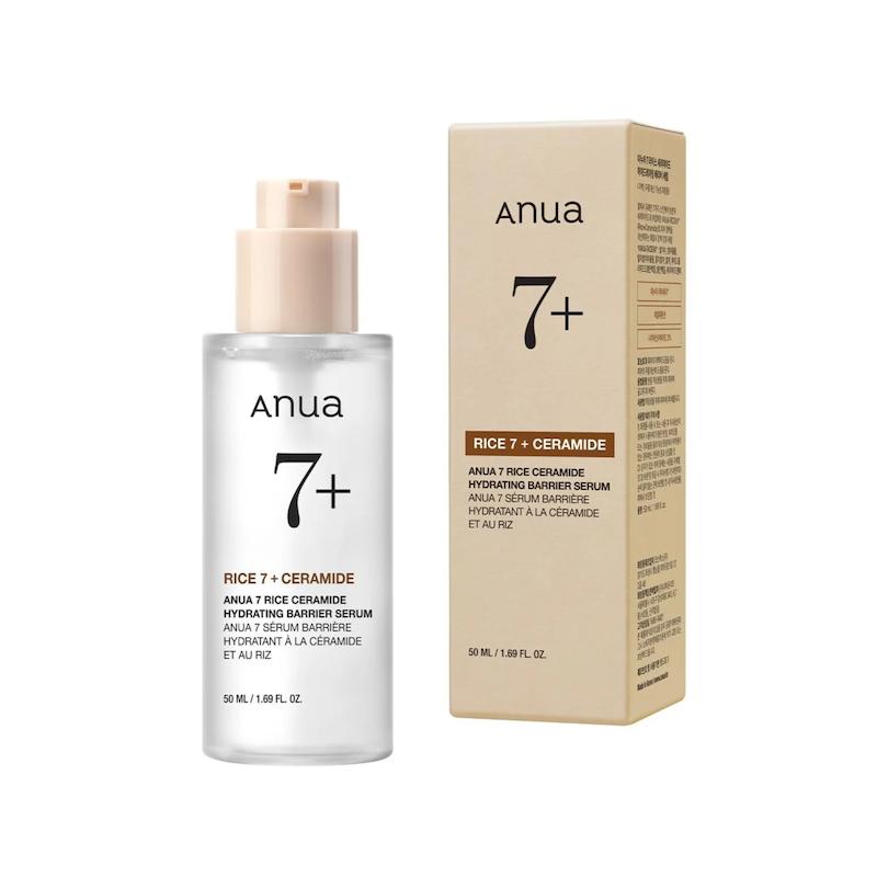 سرم آبرسان و تقویت کننده سد دفاعی برنج و سرامید آنوا 7 rice ceramide hydrating barrier serum anua 