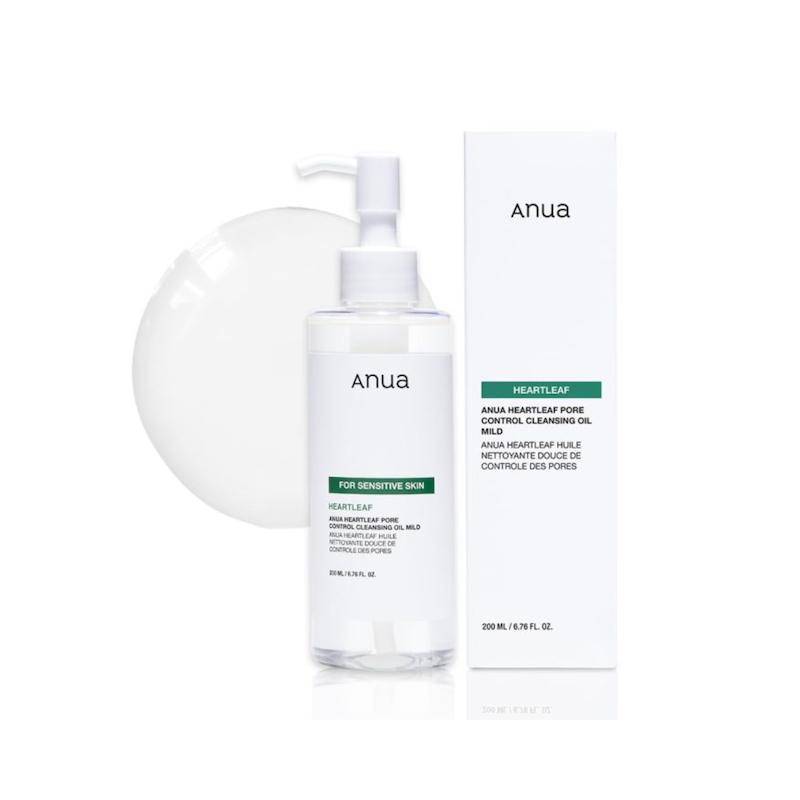 شوینده روغنی کنترل منافذ آنوا Heart leaf pore control cleansing oil mid anua