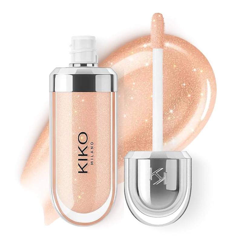 لیپ گلاس هیدررا سه بعدی گلدن رنگ chestnut 02 (kiko)	