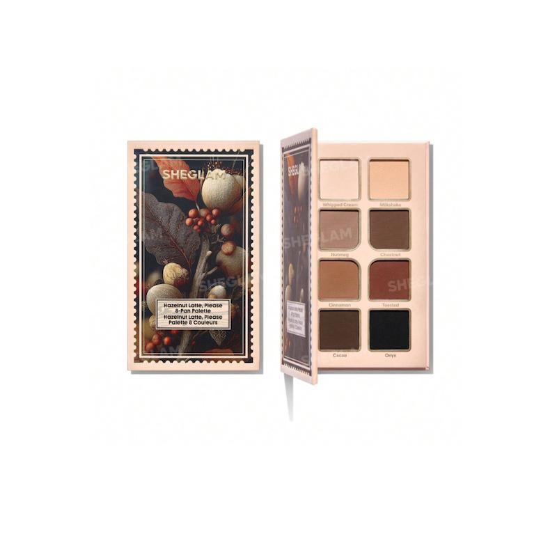 Hazelnut Latte, Please 8-Pan Palette (sheglam) پالت سایه 8 رنگ