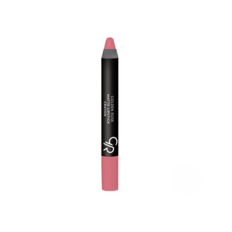 رژلب مدادی کرایون گلدن رز Matte Lipstick crayon 12 (Golden rose)