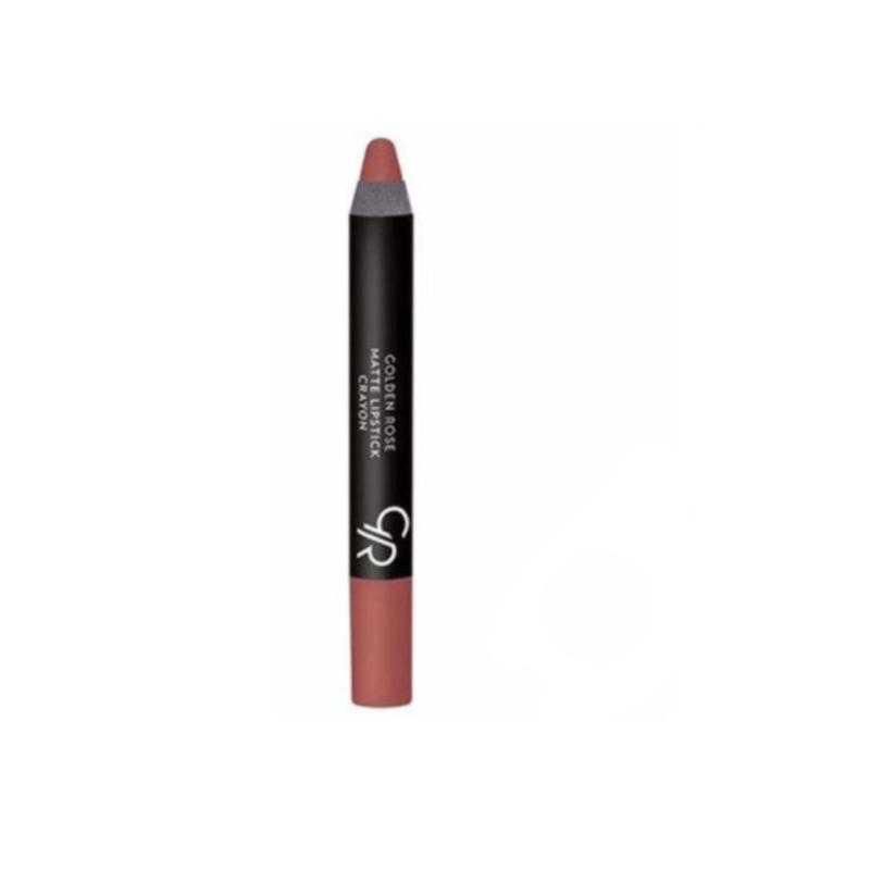 رژلب مدادی کرایون گلدن رز Matte Lipstick crayon 21 (Golden rose)