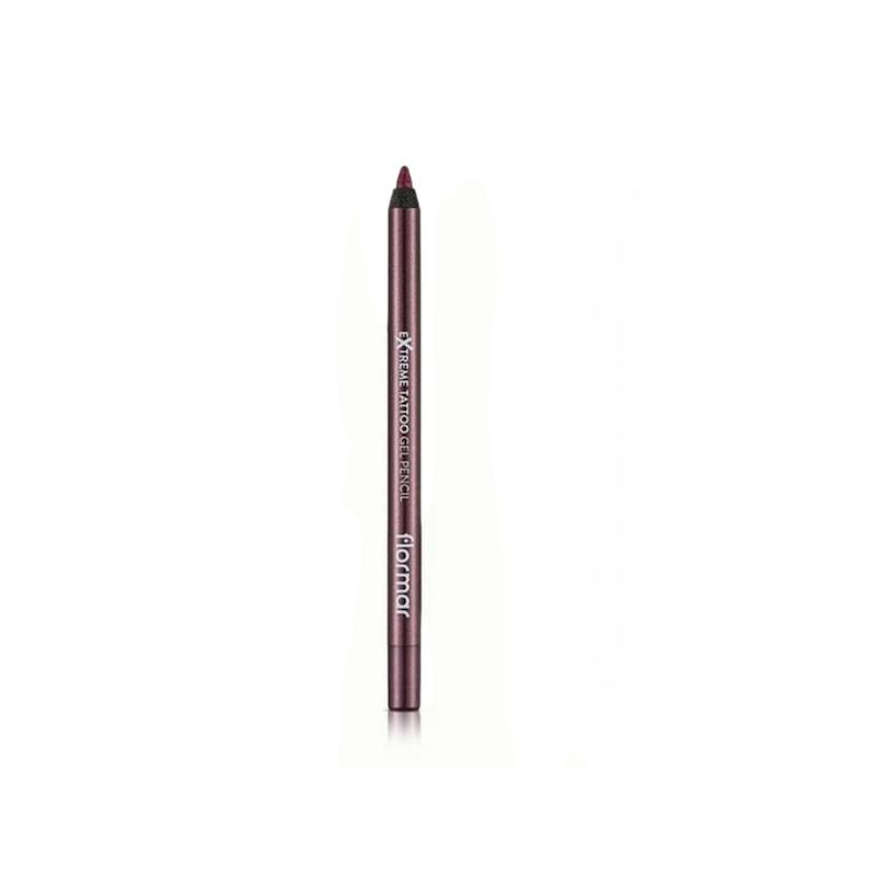 مداد چشم ژلی اکستریم تاتو 10 فلورمار Extreme tatoo gel pencil 10 Dusty plurn (Flormar)