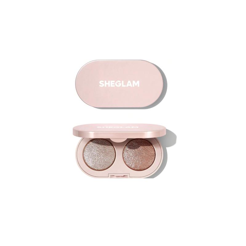 سایه چشم دوگانه رنگ Quartz Rising شیگلم Prismalight baked gelee eyeshadow Duo (Sheglam)