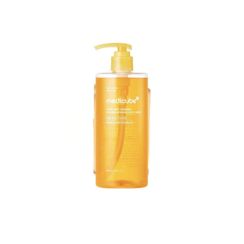 بادی واش روشن کننده کوجیک اسید مدی کیوب Kojic acid tur,Eric vita brightening body wash 400ml (Medicube)