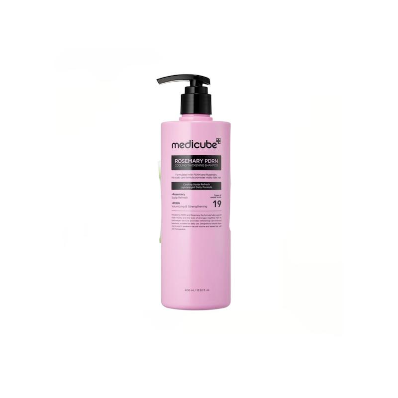 شامپو رزماری پی دی ار ان مدی کیوب Rosemary pdrn cooling thickening shampoo 400ml (Medicube)