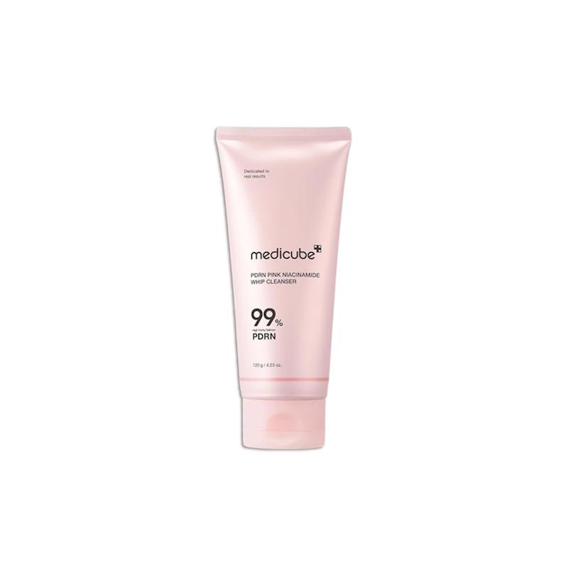 فوم پاک کننده نیاسینامید صورتی مدی کیوب Pdrn pink niacinamide whip cleanser 120g (Medicube)