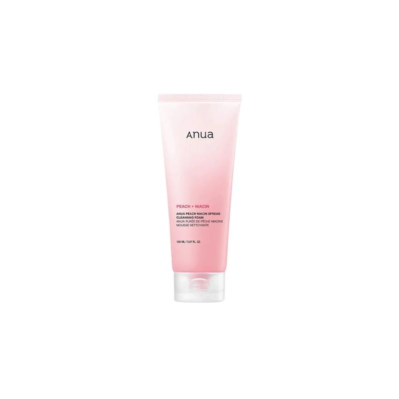 فوم شستشو هلو نیاسینامید آنوا Peach niacin spread cleansing foam 150ml (Anua)