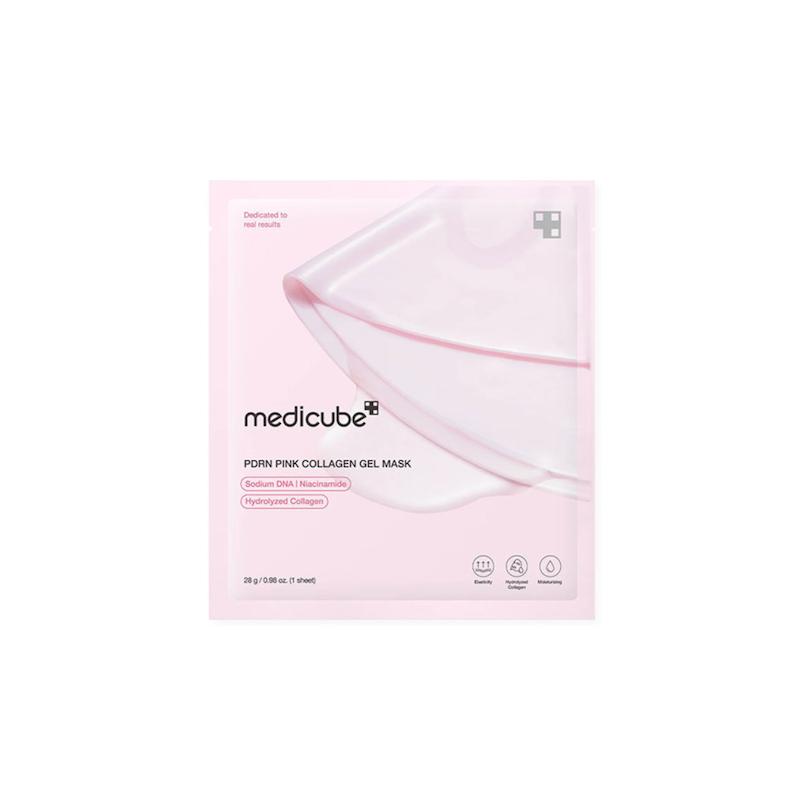 ماسک ژل ورقه ای کلاژن پی دی ار ان پینک مدی کیوب Pdrn pink collagen gel mask (Medicube)