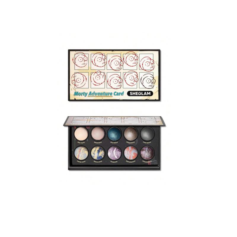 پالت سایه 10 رنگ ریک اند مورتی شیگلم Rick and Morty X Sheglam the adventures of Morty Baked color palette (Sheglam)