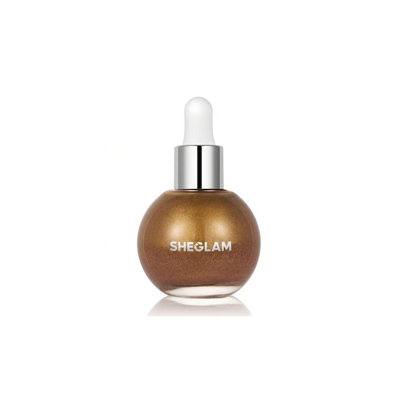روغن بدن هایلایتر و براق کننده شیگلم Sunlit silk highlighting body oil- Medusa (Sheglam)